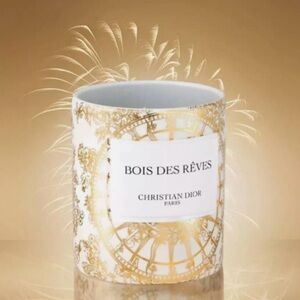 Dior Gold and White Bois Des Re`ves Candle